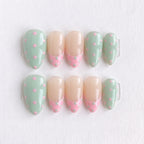 Matcha & Pink Polka