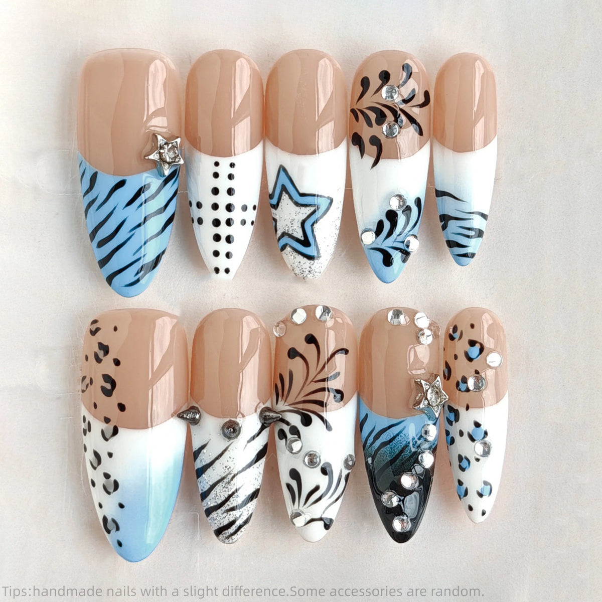 Y2K Blue Animalier & Stars