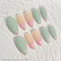 Matcha & Pink Polka