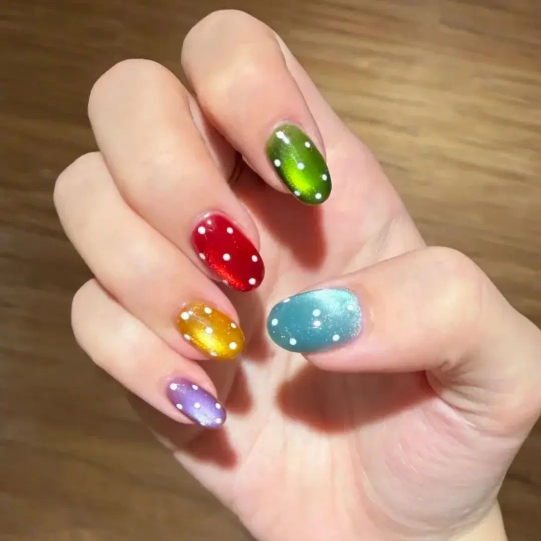 Rainbow Cat-Eye Polka