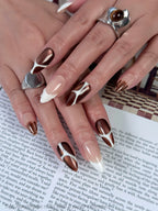 Bronze Cat-Eye & Sculpted Swirls