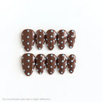 Choco-Blue Polka
