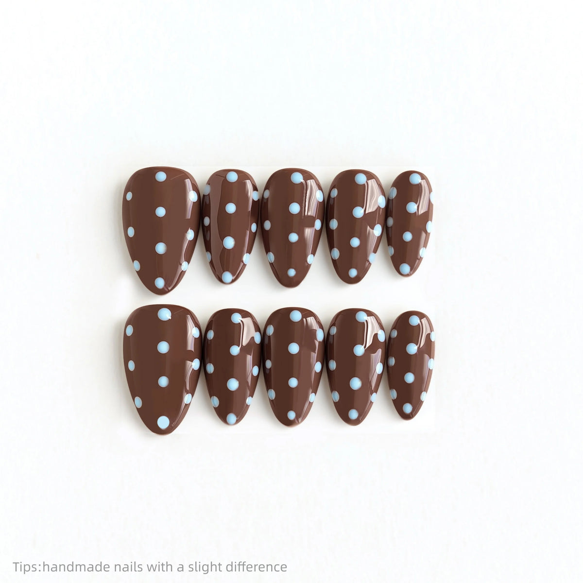 Choco-Blue Polka