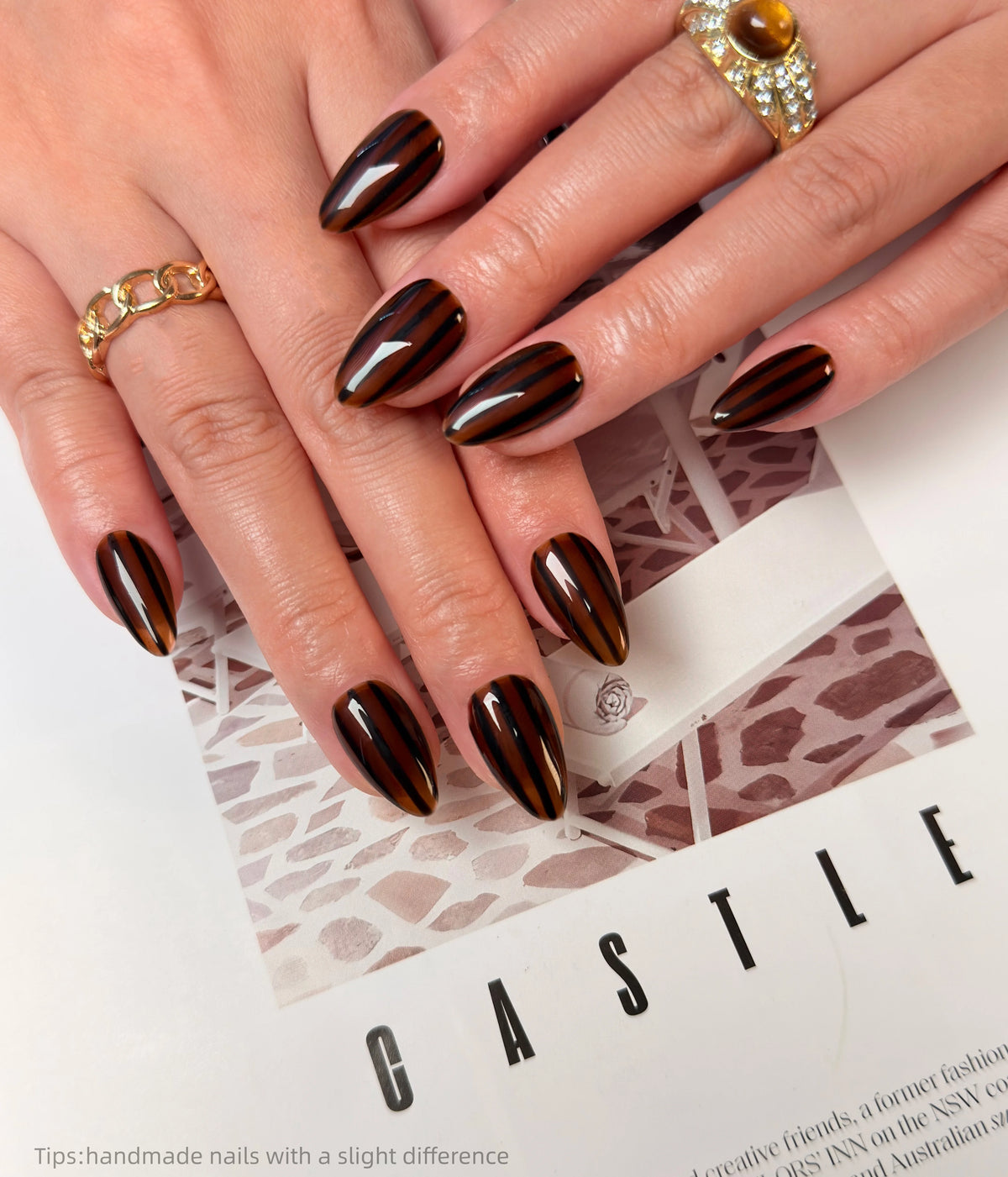 Amber Pinstripe